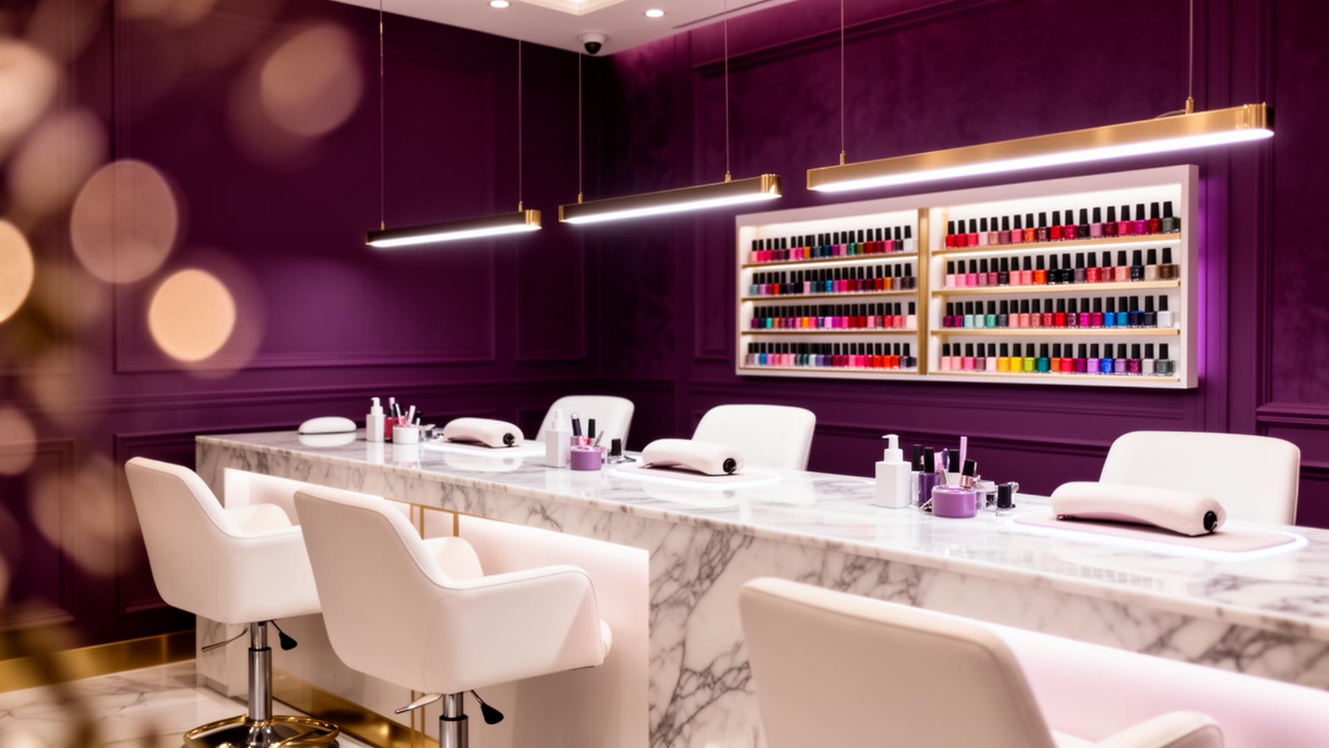Estúdio luxuoso de manicure